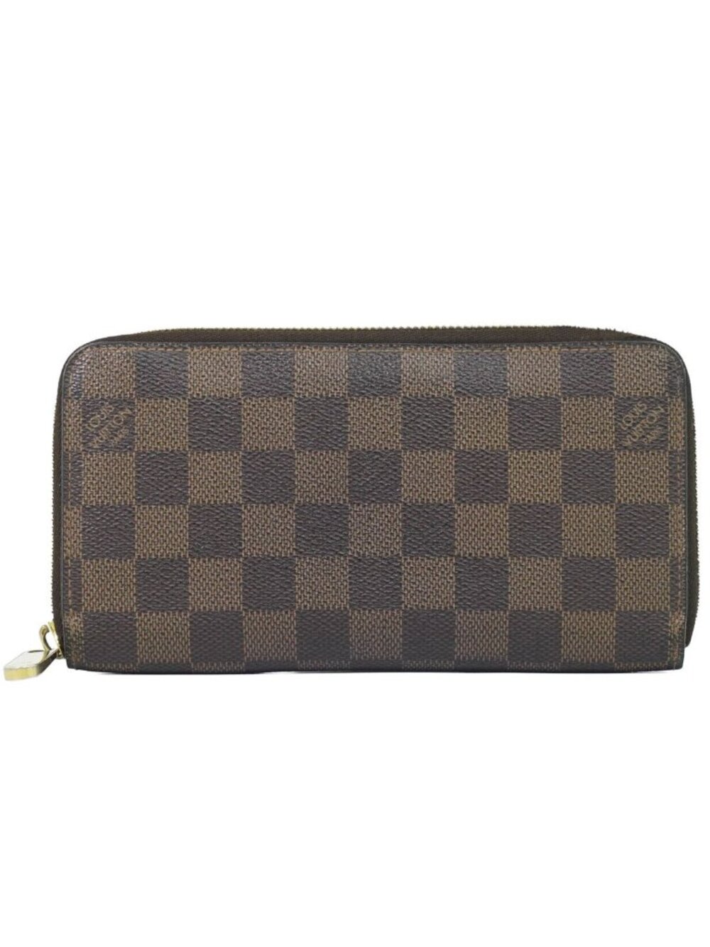 Louis Vuitton LV Vintage Zippy Wallet Damier Ebene Brown